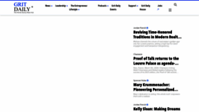 What Gritdaily.com website looks like in 2024 