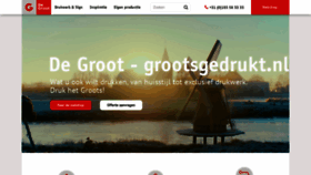 What Grootsgedrukt.nl website looks like in 2024 