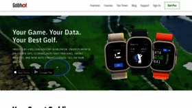 What Golfshot.com website looks like in 2024 