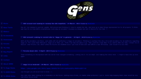 What Gens.me website looks like in 2024 