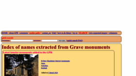 What Gravestonephotos.com website looked like in 2024 (1 year ago)