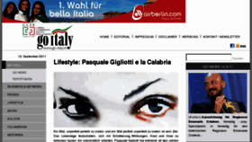 What Go-italy.ch website looked like in 2011 (12 years ago)