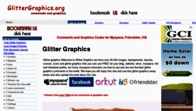 What Glittergraphics.org website looked like in 2011 (12 years ago)