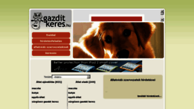 What Gazditkeres.hu website looked like in 2011 (12 years ago)