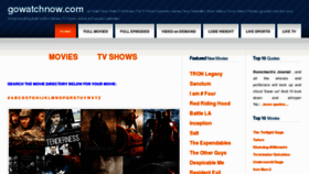 What Gowatchnow.com website looked like in 2011 (12 years ago)