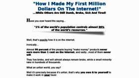 What Howimademyfirstmilliondollars.com website looked like in 2011 (12 years ago)