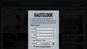What Hautelook.net website looked like in 2011 (12 years ago)