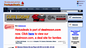 What Hotusdeals.com website looked like in 2011 (12 years ago)