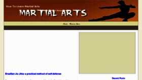 What Howtolearnmartialarts.com website looked like in 2012 (12 years ago)