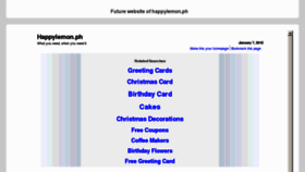 What Happylemon.ph website looked like in 2012 (12 years ago)