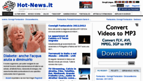 What Hot-news.it website looked like in 2012 (12 years ago)