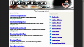 What Hazirsozluk.com website looked like in 2012 (12 years ago)