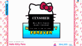 What Hellokittyforever.com website looked like in 2012 (12 years ago)