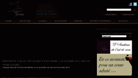 What Haut-de-forme.com website looked like in 2012 (12 years ago)