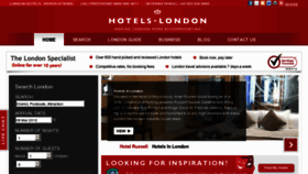 What Hotels-london.co.uk website looked like in 2012 (12 years ago)