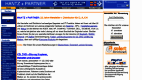 What Hantz.com website looked like in 2012 (12 years ago)