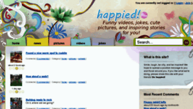 What Happied.com website looked like in 2012 (12 years ago)
