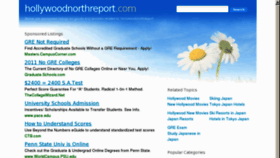 What Hollywoodnorthreport.com website looked like in 2012 (12 years ago)