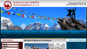 What Himalayansherpatrek.com website looked like in 2012 (12 years ago)