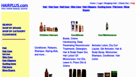 What Hairplus.com website looked like in 2012 (12 years ago)