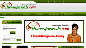 What Humsafarweds.com website looked like in 2012 (12 years ago)