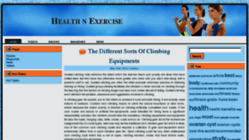 What Healthnexercise.com website looked like in 2012 (11 years ago)
