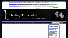 What Healingthresholds.com website looked like in 2012 (11 years ago)