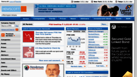 What Hemscott.com website looked like in 2011 (13 years ago)