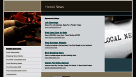 What Hawaiinews.com website looked like in 2012 (11 years ago)