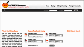 What Hotproperties.com.au website looked like in 2012 (11 years ago)