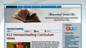 What Homeschoolworld.net website looked like in 2012 (11 years ago)