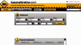 What Hasznalttraktor.com website looked like in 2012 (11 years ago)