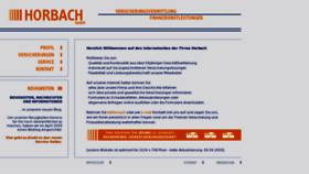 What Horbach-gmbh.org website looked like in 2012 (11 years ago)