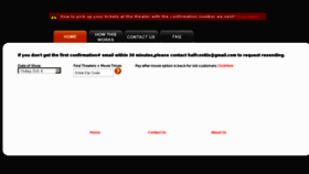 What Halfoffmovietix.com website looked like in 2012 (11 years ago)