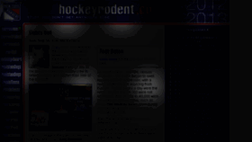 What Hockeyrodent.com website looked like in 2012 (11 years ago)