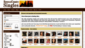 What Horseandcountrysingles.com website looked like in 2012 (11 years ago)