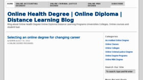 What Healthonlinedegree.com website looked like in 2012 (11 years ago)