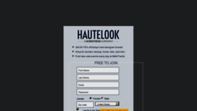 What Hautelook.net website looked like in 2012 (11 years ago)