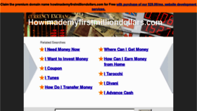 What Howimademyfirstmilliondollars.com website looked like in 2012 (11 years ago)