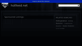 What Hotfeed.net website looked like in 2012 (11 years ago)