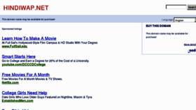 What Hindiwap.net website looked like in 2012 (11 years ago)