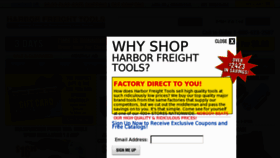 What Harborfreight22.com website looked like in 2012 (11 years ago)