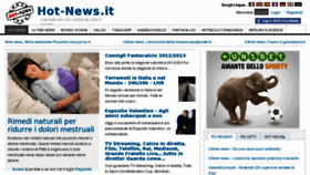 What Hot-news.it website looked like in 2012 (11 years ago)