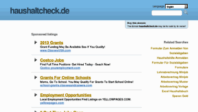 What Haushaltcheck.de website looked like in 2012 (11 years ago)