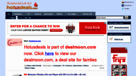 What Hotusdeals.com website looked like in 2012 (11 years ago)