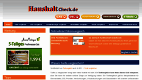What Haushaltcheck.de website looked like in 2011 (13 years ago)