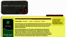 What Herkunft-name.de website looked like in 2013 (11 years ago)