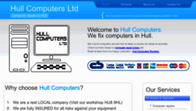 What Hullcomputers.com website looked like in 2013 (11 years ago)