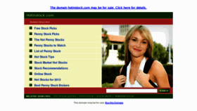 What Hotinstock.com website looked like in 2013 (11 years ago)