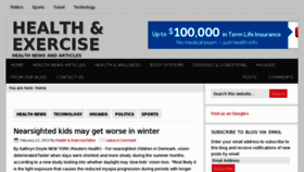 What Healthnexercise.com website looked like in 2013 (11 years ago)